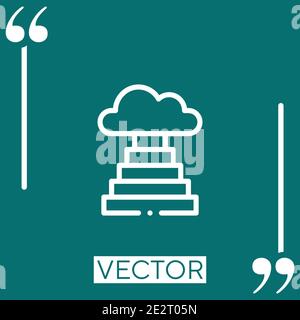 heaven vector icon Linear icon. Editable stroke line Stock Vector