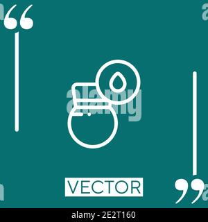 humidity vector icon Linear icon. Editable stroked line Stock Vector