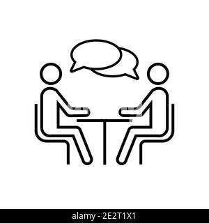 Speaking people icon. Vector talk logo design Stock Vector Image & Art ...