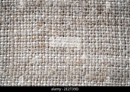 Macro close up on an old canvas bag made of natural material Stock Photo