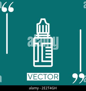 eye drops vector icon Linear icon. Editable stroke line Stock Vector