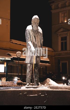 Monument of Jonas Basanavičius, activist and proponent of the ...