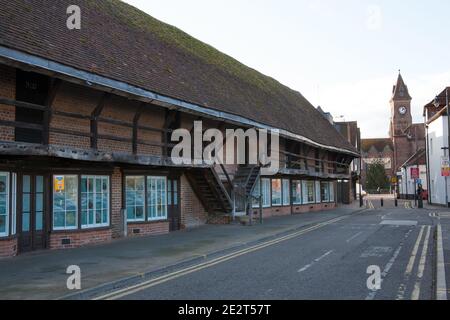 An historic building used for The West Berkshire Museum in Newbury in the UK, taken 19th November 2020 Stock Photo