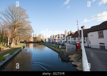 Views from the lock in Newbury, West Berkshire in England, taken on the 19th November 2020