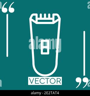 razor vector icon Linear icon. Editable stroke line Stock Vector