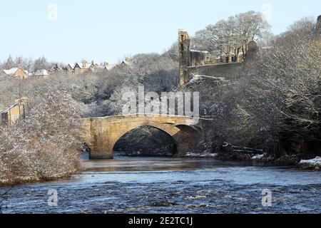 Teesdale, County Durham, UK. 15th February 2021. UK Weather. Warmer ...