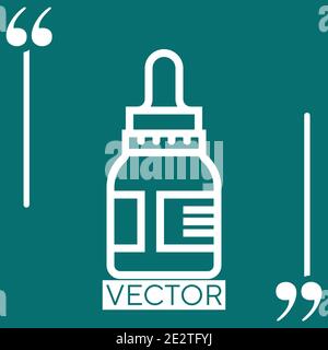 eye drops vector icon Linear icon. Editable stroke line Stock Vector