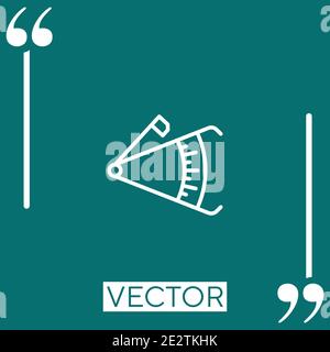 caliper vector icon Linear icon. Editable stroke line Stock Vector