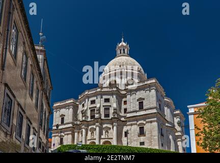 National Pantheon (Panteao Nacional) former Santa Engracia Church,  Campo de Santa Clara square, Alfama neighborhood, Lisbon, Portugal Stock Photo