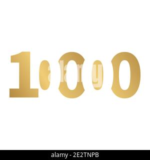 10000 lettertype logo design Stock Vector