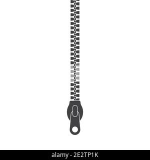 Close Zipper minimal logo. Zip Vector iicon Stock Vector