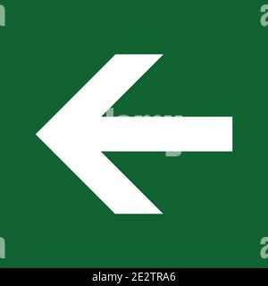Emergency exit left iso 7010 green vector Stock Vector