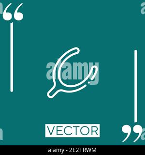 wishbone vector icon Linear icon. Editable stroke line Stock Vector