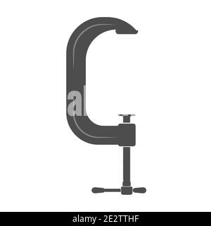 Clamp. Simple vector icon isolated on a white background. Flat style Stock Vector