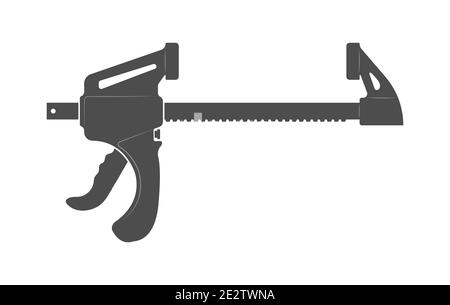 Clamp. Simple vector icon isolated on a white background. Flat style Stock Vector