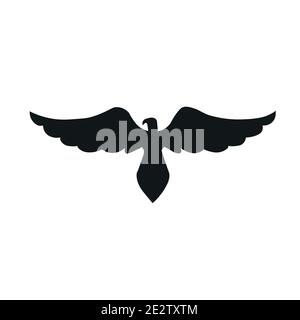 ancient hawk logo vector design Stock Vector