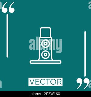 scaffolding vector icon Linear icon. Editable stroke line Stock Vector