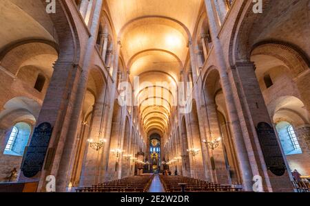 Interior of the Saint Sernin basilica, in Toulouse, in Haute Garonne, in Occitanie, France Stock Photo