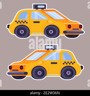 taxi art vector Stock Vector