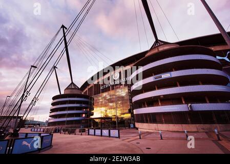 Etihad Stadium. Manchester, UK. Stock Photo