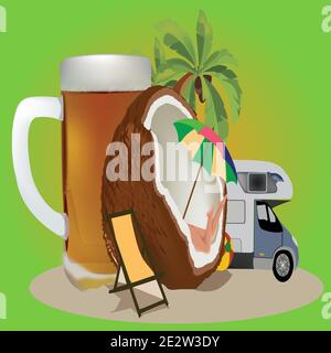 travel to the worlds Stock Vector