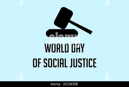 world day of social justice vector illustration Stock Vector