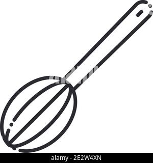 Hand manual mixer kitchenware monochrome Vector Image