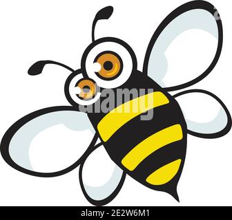 Honey Bee Mascot logo Design Stock Vector