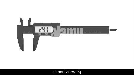 Caliper. Simple vector icon isolated on a white background. Flat style Stock Vector