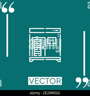 sauna vector icon Linear icon. Editable stroked line Stock Vector
