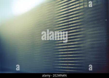 Metal background with honeycomb texture. Stock Photo