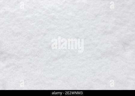 horizontal view in closeup of a surface completely covered of snow Stock Photo