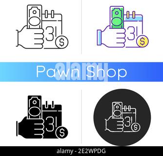Payday loan icon Stock Vector