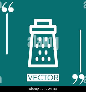 grater vector icon Linear icon. Editable stroked line Stock Vector