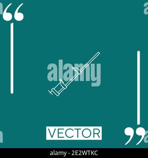 press tool outline vector icon Linear icon. Editable stroke line Stock Vector