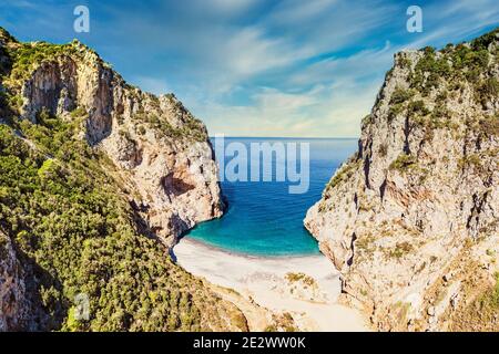 The beach Vithouri in Evia island, Greece Stock Photo