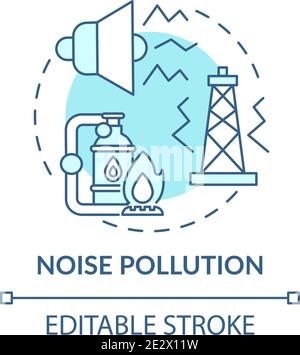 Noise pollution concept icon Stock Vector