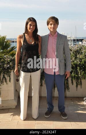 Missy Peregrym and Gregory Smith posing at a photocall for the serie 'Rookie Blue' during the MIPTV 2010 in Cannes, France on April 12, 2010. Photo by Giancarlo Gorassini/ABACAPRESS.COM Stock Photo
