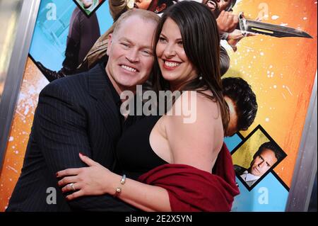 'Neal McDonough and wife Ruve Robertson attends the premiere of Warner Bros' ''The Losers'' held at the Chinese Theatre in Hollywood. Los Angeles, April 20, 2010. (Pictured : Neal McDonough, Ruve Robertson). Photo by Lionel Hahn/ABACAPRESS.COM' Stock Photo