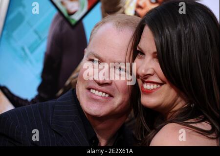 'Neal McDonough and wife Ruve Robertson attends the premiere of Warner Bros' ''The Losers'' held at the Chinese Theatre in Hollywood. Los Angeles, April 20, 2010. (Pictured : Neal McDonough, Ruve Robertson). Photo by Lionel Hahn/ABACAPRESS.COM' Stock Photo