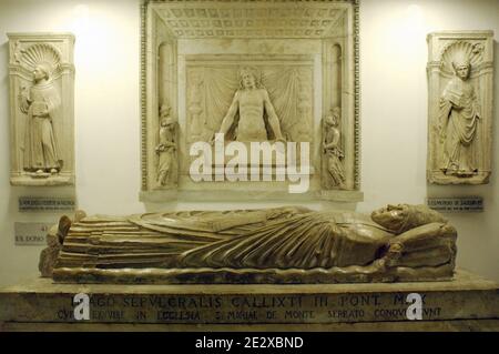 St Peter's tomb in the crypt of St. Peter's Basilica, resting