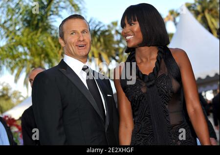 Naomi Campbell and boyfriend Vladimir Doronin arriving to the screening of Oliver Stone's 'Wall Street: Money Never Sleeps' presented out of competition during the 63rd Cannes Film Festival in Cannes, southern France on May 14, 2010. Photo by Hahn-Nebinger-Orban/ABACAPRESS.COM Stock Photo