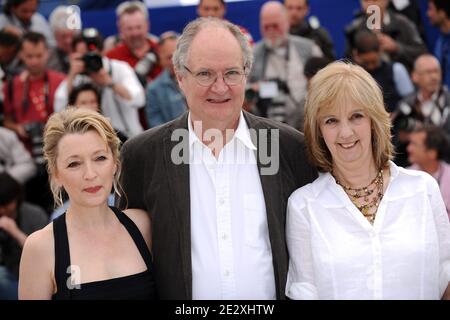 Lesley Manville, Jim Broadbent, Ruth Sheen attending the 'Another Year' Photocall during the 63rd Cannes Film Festival in Cannes, France on May 15, 2010. Photo by Hahn-Nebinger-Orban/ABACAPRESS.COM Stock Photo