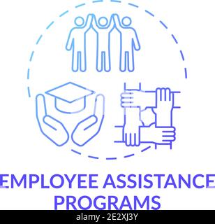 Employee assistance programs concept icon Stock Vector