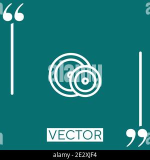iron shoots vector icon Linear icon. Editable stroke line Stock Vector
