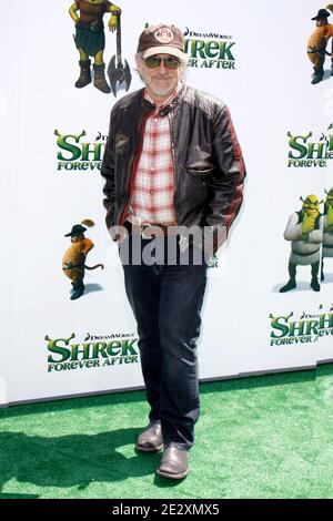 Steven Spielberg arriving for the 'Shrek Forever After' premiere held at the Gibson Amphitheatre in Universal City, CA, USA on May 16, 2010. Photo by Tony DiMaio/ABACAPRESS.COM (Pictured: Steven Spielberg) Stock Photo