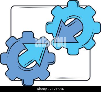 web development landing page optimization, creation digital software vector illustration Stock Vector