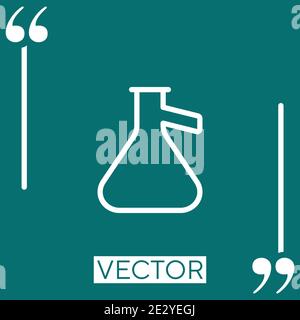 inclined vector icon Linear icon. Editable stroked line Stock Vector