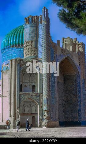 Green Mosque Balkh Northern Afghanistan Stock Photo