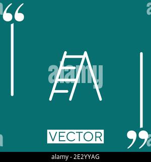 ladder vector icon Linear icon. Editable stroke line Stock Vector